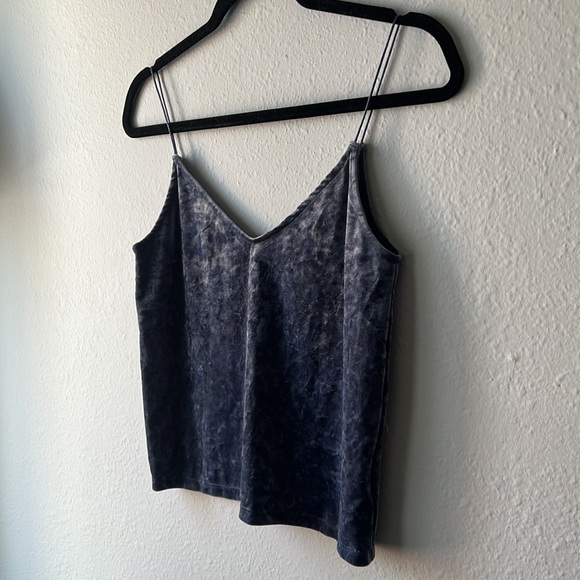 H&M DIVIDED Crushed Velvet Long Crop Tank - Picture 2 of 7
